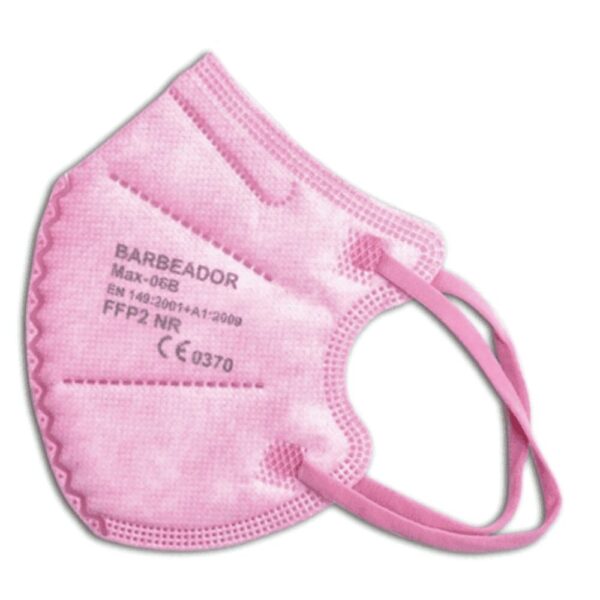 BARBEADOR ΜΑΧ-06Β Παιδική Μάσκα FFP2 Υψηλής Προστασίας ρόζ 1 τμχ