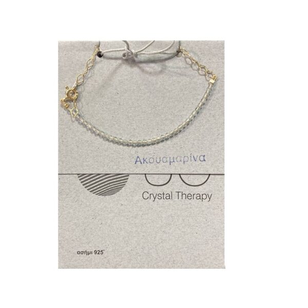 Jo Crystal Therapy Βραχιόλι Κρυσταλλοθεραπείας με αλυσίδα