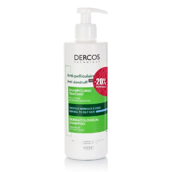 Dercos Anti-Dandruff DS Shampoo for Normal to Oily Hair