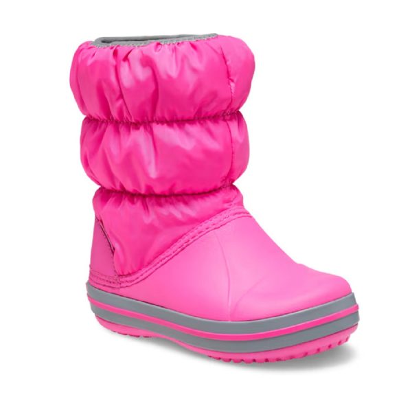 CROCS KIDS Winter Puff Boots Electric/Pink