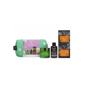 Apivita  Promo Bee Radiant Κρέμα-Gel για Σημάδια Γήρανσης & Ξεκούραστη Όψη Πλούσιας Υφής 50ml & Αφρός Καθαρισμού 75ml & Μάσκα Προσώπου Πορτοκάλι για Λάμψη 2x8ml