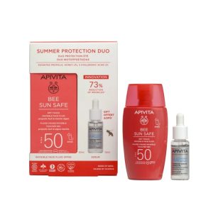 Apivita Bee Sun Safe Dry Touch Invisible Face Fluid SPF50 +Δώρο HA5 Honey Repair Serum 10ml