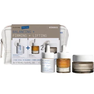 KORRES Promo Greek Yoghurt Smart Probiotic Super Serum 15ml & Black Pine 4D Sculpt & Lift Serum 15ml & Black Pine 4D Bounce, Firming & Moisturizer Day Cream 40ml & Δώρο Νεσεσέρ